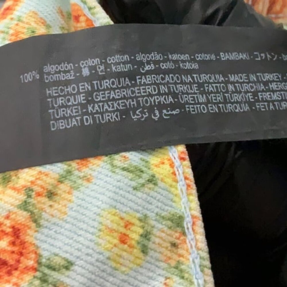 NWT Zara 90s High Rise Raw Hem Floral Shorts Size 4 - Picture 6 of 6